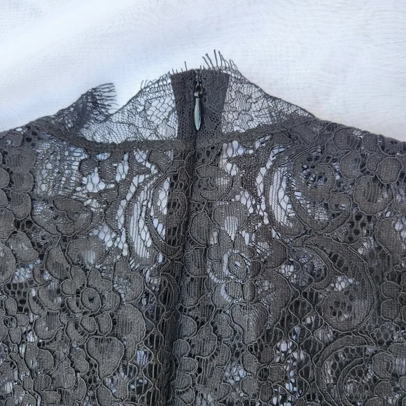 YELLOW star black lace dress size small - Picture 3 of 11